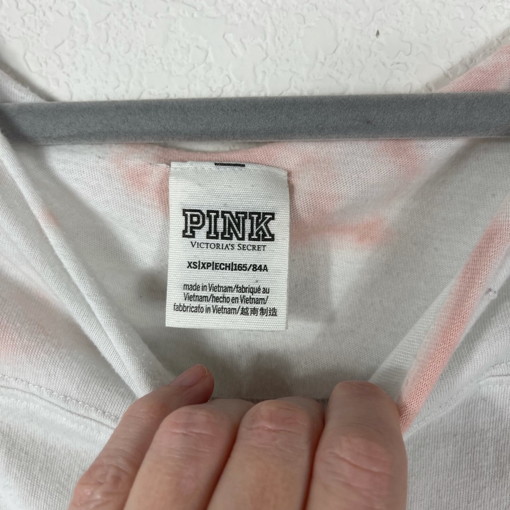 Pink Victoria Secret tie dye crop tee shirt - Picture 4 of 10